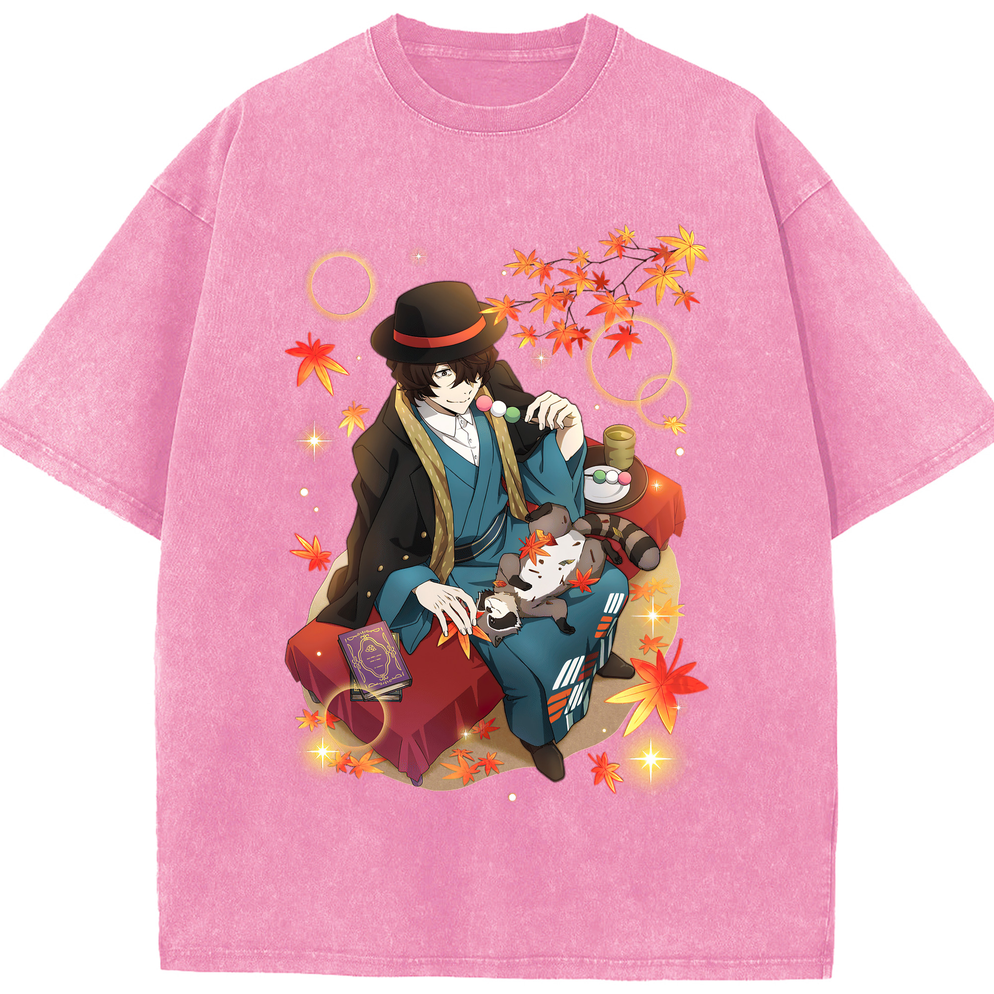 （画像用） 文豪ストレイドッグス Bungo Stray Dogs 綿100% ヴィンテージ風 半袖Tシャツ（フロントプリント）